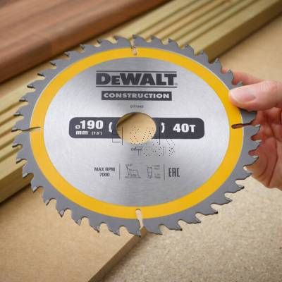 Tarcza pilarska do drewna 190x30x2,6mm 40z DeWalt DT1945 - zdjęcie nr 4