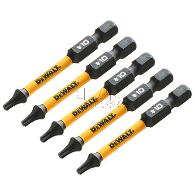 Zestaw 5 bitów udarowych T10 57mm EXTREME DeWalt DT7393T - zdjęcie nr 2