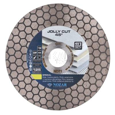Tarcza diamentowa do płytek 125mm Jolly Cut 45 NOZAR 6720203 - zdjęcie nr 2