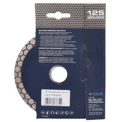 Tarcza diamentowa do płytek 125mm Jolly Cut 45 NOZAR 6720203 - zdjęcie nr 4