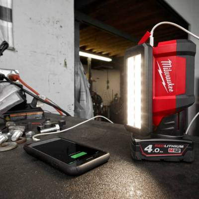 Lampa akumulatorowa obrotowa LED Milwaukee M12 PAL-0 700lm 4933478226 - zdjęcie nr 4