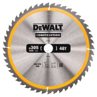 Tarcza pilarska do drewna 305x30x3mm 48z DeWalt DT1959 - zdjęcie nr 2