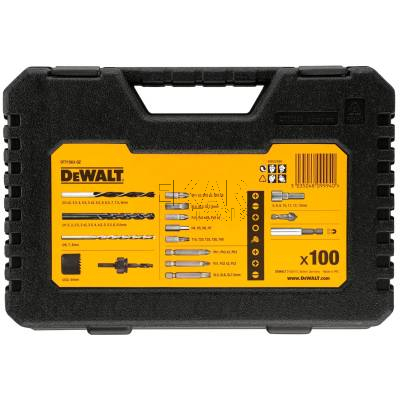 Zestaw wierteł bitów nasadek otwornic 100el. DeWalt DT71563 - zdjęcie nr 4