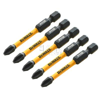 Zestaw 5 bitów udarowych PH2 57mm EXTREME DeWalt DT7998T - zdjęcie nr 3