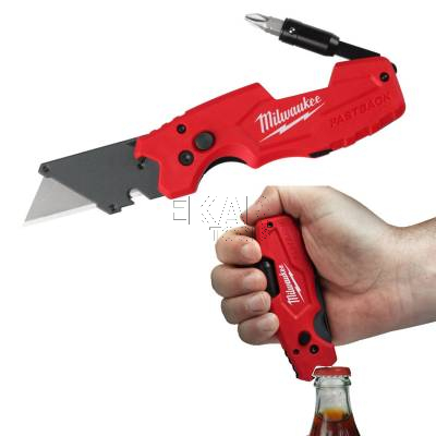 Nóż otwierany z ostrzem trapezowym 6w1 Milwaukee FASTBACK 4932478559 - zdjęcie nr 2