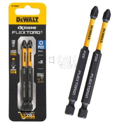 Zestaw 2 bitów udarowych PZ2 89mm FLEXTORQ DeWalt DT70566T