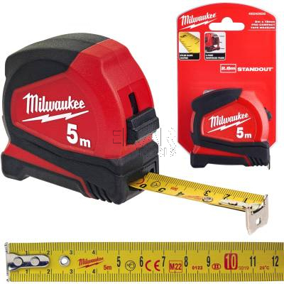 Miara zwijana taśma pomiarowa 5M Milwaukee Pro Compact 4932459592