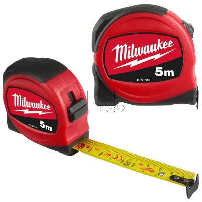 Miara zwijana taśma pomiarowa 5M Milwaukee SLIM 48227705