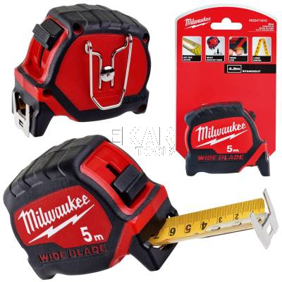 Taśma miernicza zwijana 5M Milwaukee Premium Wide Blade 4932471815