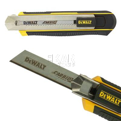 Nóż z wysuwanym ostrzem 25mm DeWalt DWHT0-10250 - zdjęcie nr 2