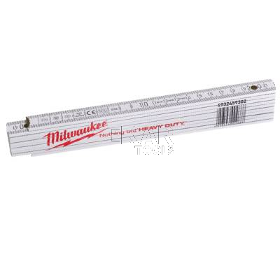 Miarka składana drewniana biała 2M MILWAUKEE 4932459302 - zdjęcie nr 2