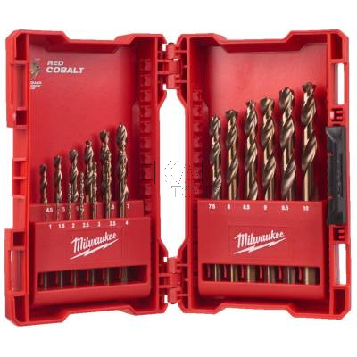 Zestaw 19 wiertła do metalu HSS-G Cobalt 1-10mm Milwaukee 4932352470 wycofane