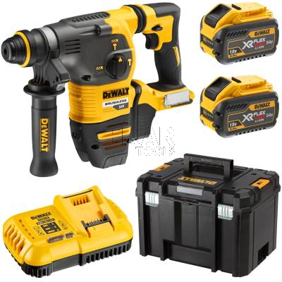 Młotowiertarka SDS-Plus DeWalt DCH333X2 3,5J 54V + 2x9Ah + walizka
