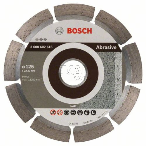 TARCZA DIAMENTOWA 125mm BETON ŚWIEŻY CEGŁA BOSCH 2608602616 - zdjęcie nr 2