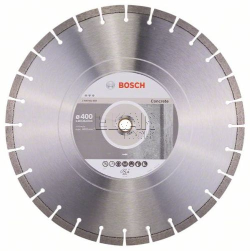 TARCZA DIAMENTOWA 400/25,4/20mm BETON BOSCH 2608602659 - zdjęcie nr 2