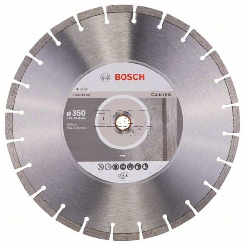 TARCZA DIAMENTOWA 350/25,4/20mm BETON BOSCH 2608602544 - zdjęcie nr 2