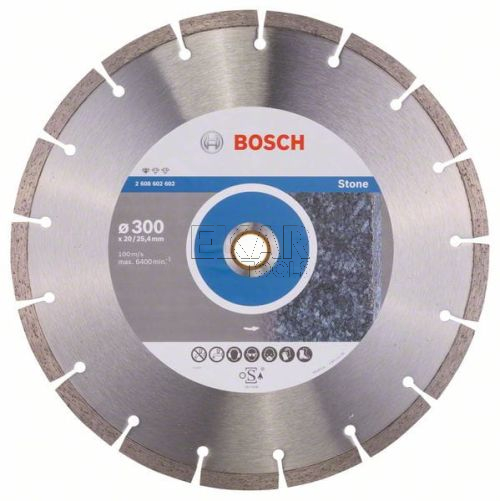 TARCZA DIAMENTOWA 300/25,4/20mm KAMIEŃ BETON BOSCH 2608602602