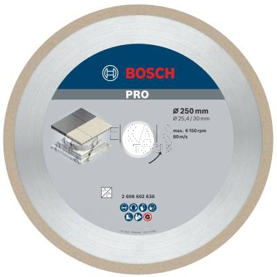 Tarcza diamentowa do płytek 250mm PRO Ceramic BOSCH 2608602638