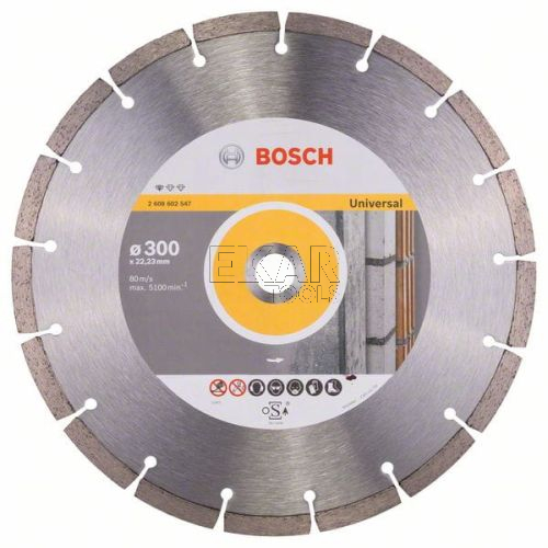 TARCZA DIAMENTOWA 300mm UNI BETON CEGŁA BOSCH 2608615067 - zdjęcie nr 2