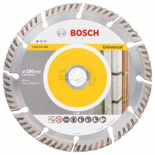 TARCZA DIAMENTOWA 180mm UNI BETON CEGŁA BOSCH 2608615063