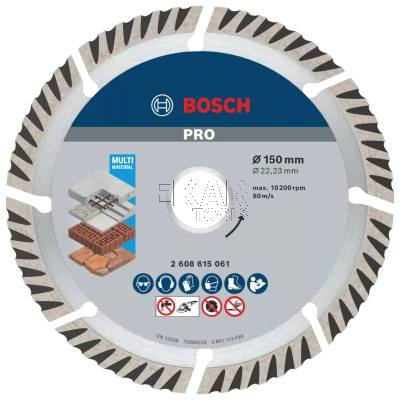 Tarcza diamentowa uniwersalna 150mm PRO Multi Material BOSCH 2608615061