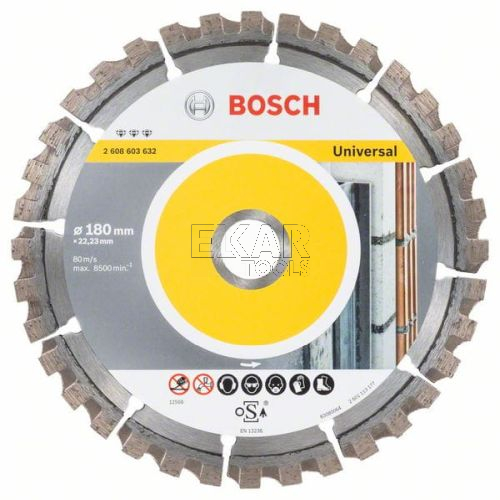 TARCZA DIAMENTOWA 180mm UNI TW BETON KAMIEŃ BOSCH 2608603632 - zdjęcie nr 2