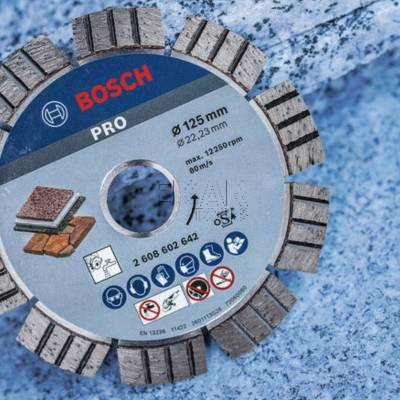 Tarcza diamentowa do kamienia 125mm PRO Stone BOSCH 2608602642 - zdjęcie nr 3