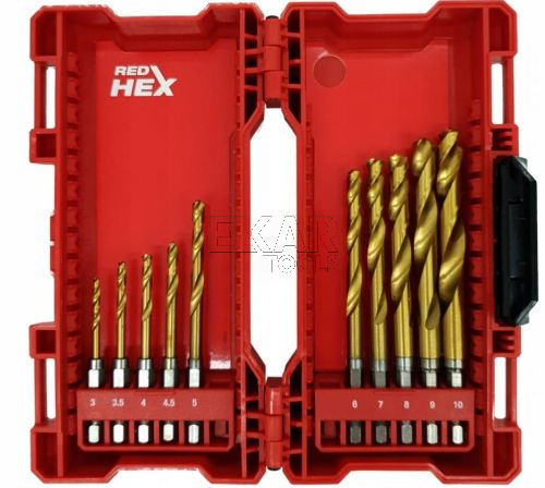 MILWAUKEE WIERTŁA DO METALU HSS-G TIN HEX 1/4 10 wycofane