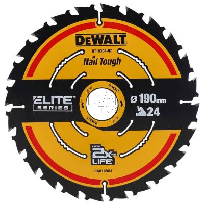 Tarcza pilarska do drewna 190x30x1,6mm 24z EXTREME DeWalt DT10304 - zdjęcie nr 2