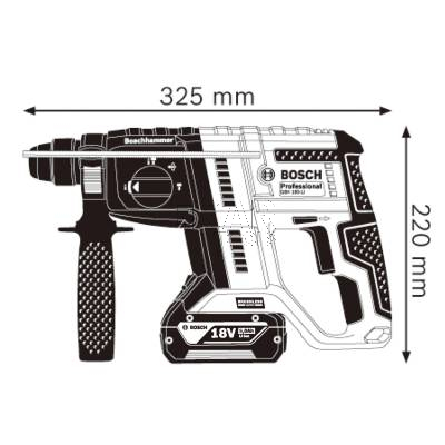 Młotowiertarka akumulatorowa SDS-Plus BOSCH GBH 180-LI 0611911120 2J 18V - zdjęcie nr 3