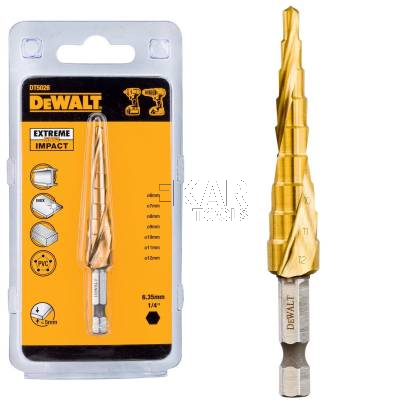 Wiertło stożkowe stopniowe do metalu 6-12mm DeWalt DT5026