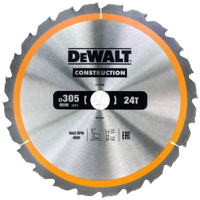 Tarcza pilarska do drewna 305x30x3mm 24z DeWalt DT1958 - zdjęcie nr 2