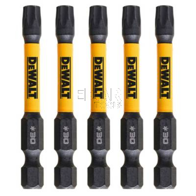 Zestaw 5 bitów udarowych T30 57mm EXTREME DeWalt DT7398T - zdjęcie nr 2
