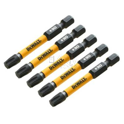 Zestaw 5 bitów udarowych T30 57mm EXTREME DeWalt DT7398T - zdjęcie nr 3