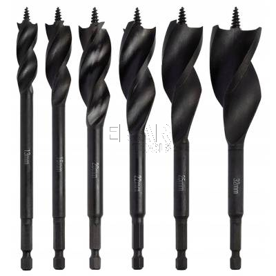 Zestaw 6 wierteł spiralnych do drewna 13-32mm DeWalt DT90238 - zdjęcie nr 2