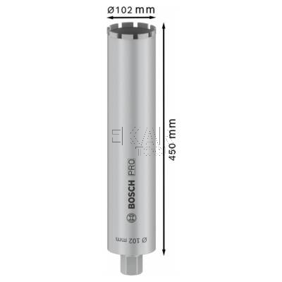 Diamentowa koronka wiertnicza 102x450mm BOSCH PRO Core Cutter 2608601740 - zdjęcie nr 2