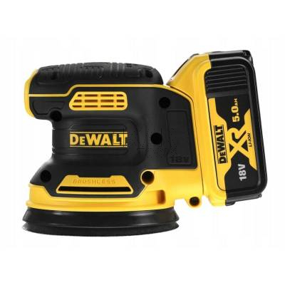 Szlifierka mimośrodowa DeWalt DCW210P2 18V 125mm + 2x5Ah + walizka - zdjęcie nr 2