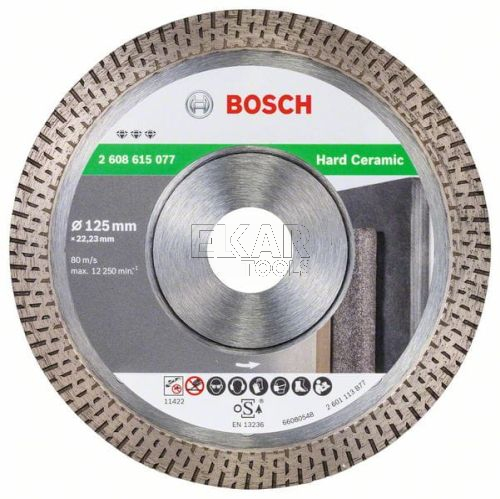 TARCZA DIAMENTOWA 125mm Hard Ceramic GRES BOSCH 2608615077