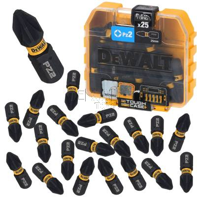 Zestaw 25 bitów udarowych PZ2 25mm EXTREME DeWalt DT70556T - zdjęcie nr 2