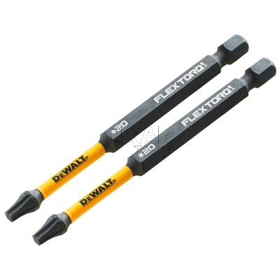 Zestaw 2 bitów udarowych T20 89mm FLEXTORQ DeWalt DT70568T - zdjęcie nr 2