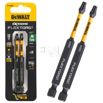 Zestaw 2 bitów udarowych T20 89mm FLEXTORQ DeWalt DT70568T