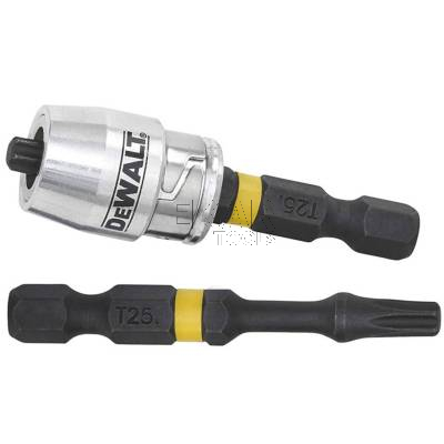 Zestaw 2 bitów udarowych T25 57mm + uchwyt magnetyczny DeWalt DT70538T - zdjęcie nr 2