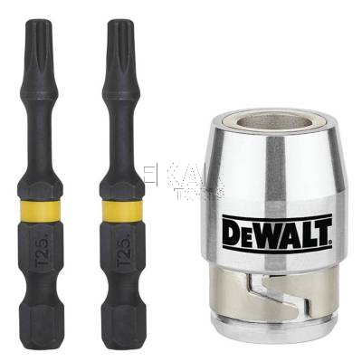 Zestaw 2 bitów udarowych T25 57mm + uchwyt magnetyczny DeWalt DT70538T - zdjęcie nr 3