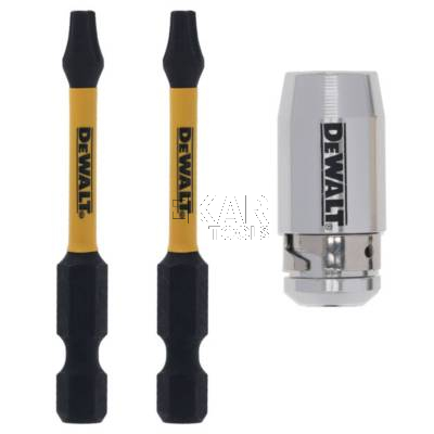 Zestaw 2 bitów udarowych T20 57mm + uchwyt magnetyczny DeWalt DT70537T - zdjęcie nr 2