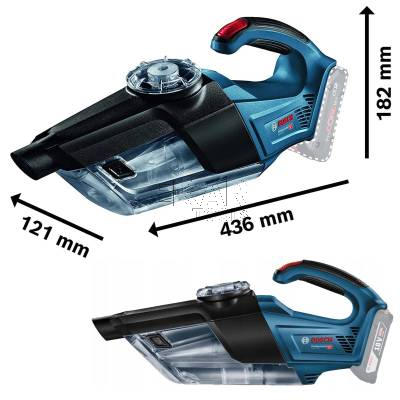 Odkurzacz akumulatorowy BOSCH GAS 18V-1 06019C6200 18V 0,7L + osprzęt - zdjęcie nr 2