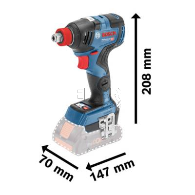 Klucz udarowy i zakrętarka BOSCH GDX 18V-200 C 06019G4204 200Nm - zdjęcie nr 2