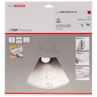 Tarcza pilarska uniwersalna 254x30x2,3mm 80z Multi Material BOSCH 2608642098 - zdjęcie nr 3