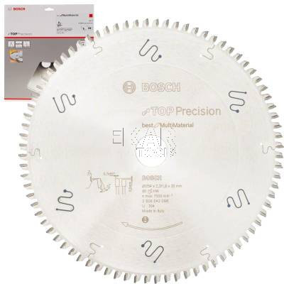 Tarcza pilarska uniwersalna 254x30x2,3mm 80z Multi Material BOSCH 2608642098