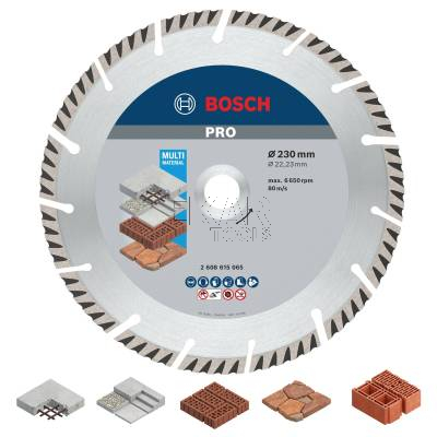 Tarcza diamentowa uniwersalna 230mm PRO Multi Material BOSCH 2608615065 - zdjęcie nr 2