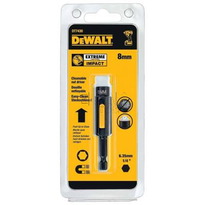 Nasadka magnetyczna udarowa samoczyszcząca 8mm 1/4 DeWalt DT7430 - zdjęcie nr 4